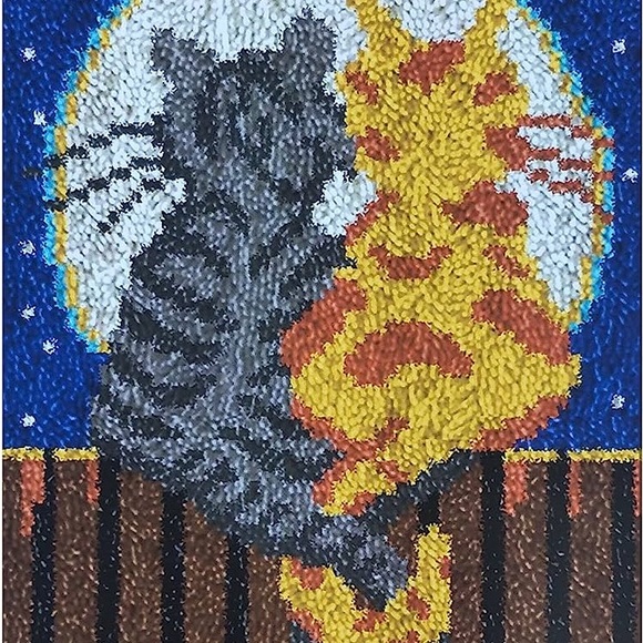 Vintage | Latch Hook DIY Moonlight Meow - Picture 8 of 10